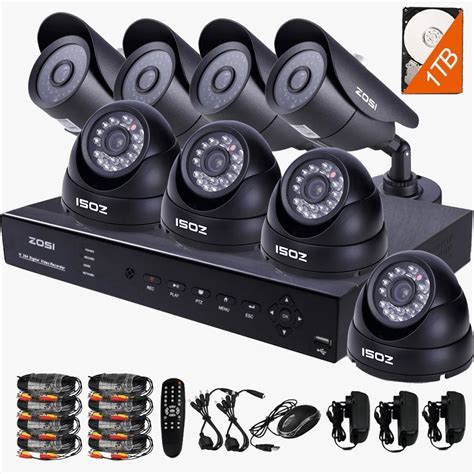 HD Security Camera System with 8 Indoor- Outdoor Night Vision Security ...