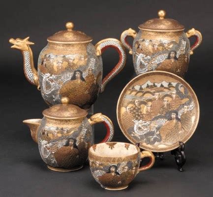 A Japanese satsuma tea set Late 19th Century | Christie's