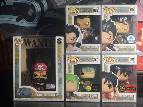 GOL D. ROGER Wanted Poster Sdcc, And 4 Other One Piece Funko $350.00 - PicClick