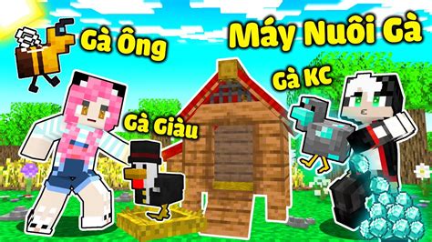 MỀU THỬ THÁCH 24 GIỜ XÂY DỰNG NÔNG TRẠI NUÔI GÀ TRONG MINECRAFT*1 NGÀY REDHOOD CHẾ TẠO GÀ KIM ...