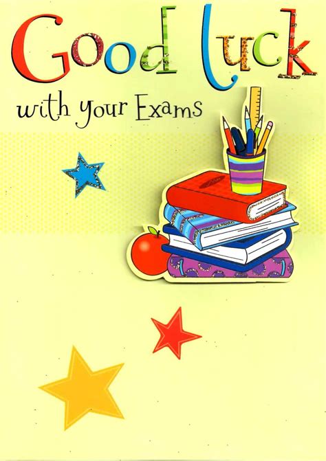 Good Luck With Your Exams Greeting Card in Good Luck Card Templates ...