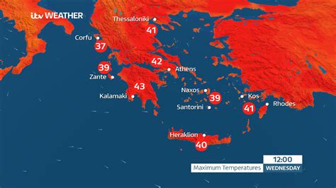 Greece mainland and islands weather forecast as wildfires ravage Rhodes ...