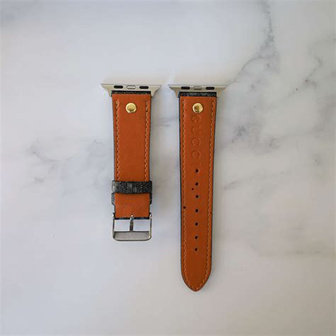 Gucci Apple Watch Band Black Leather Style | uCaseSpot