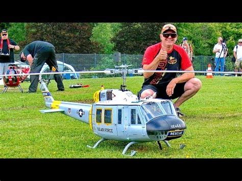 STUNNING AMAZING BELL UH1-H HUEY BIG RC SCALE MODEL TURBINE HELICOPTER FLIGHT DEMONSTRATION ...