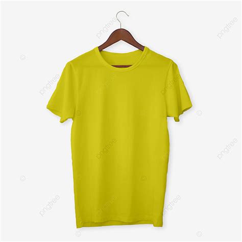 T Shirt Mockups Hd Transparent, Yellow T Shirt Mockup, Shirt Clipart, T Shirts, Mens PNG Image ...