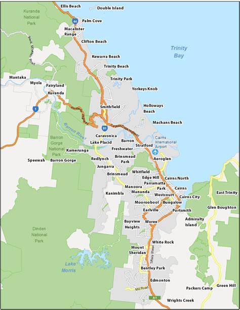 Map of Cairns, Australia - GIS Geography