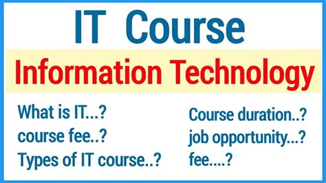 IT course detail in Hindi | career in IT | IT course fee | IT course in ...