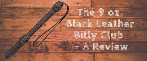 The 9 oz. Black Leather Billy Club for Self Defense | Knives Deal