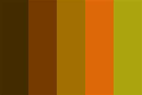 Interestingly orange to green Color Palette