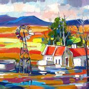 Isabel le Roux - South African Artist: Landscapes Gallery | South african art, Farm paintings ...