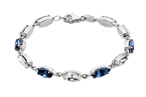 Revere Sterling Silver Blue Tone Swarovski Crystal Bracelet Reviews