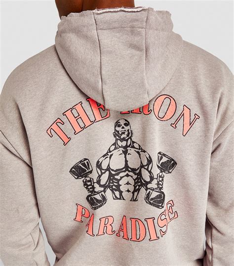 Mens Under Armour grey Project Rock Iron Paradise Hoodie | Harrods ...