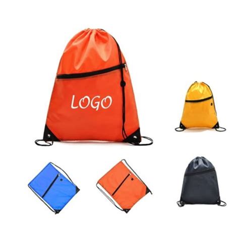 Drawstring Backpack With Zipper,RP-0978,Red River Promos