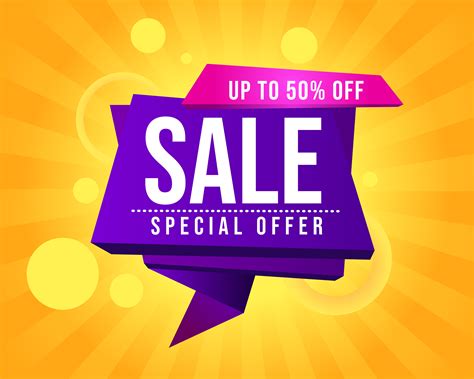 Purple Sign Big Sale Banner Template 941275 Vector Art at Vecteezy