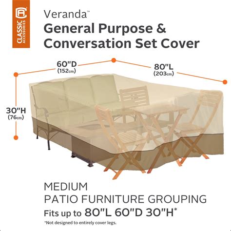 Classic Accessories Veranda Patio Furniture Set Cover & Reviews | Wayfair