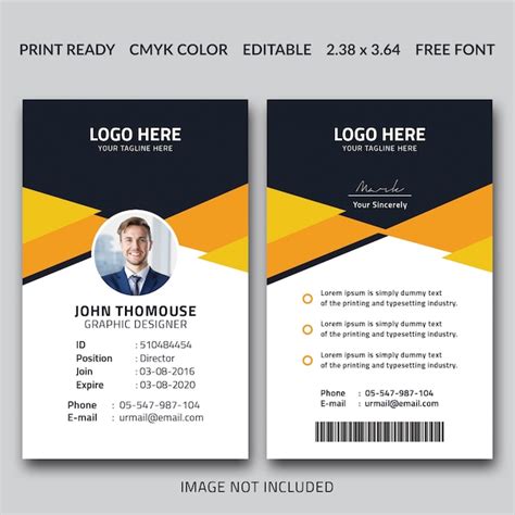 Premium PSD | Creative id card design