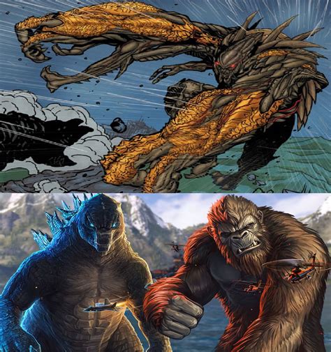 Godzilla and Kong vs MUTO Prime (Edited) by MnstrFrc on DeviantArt