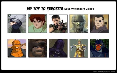 My Top 10 Favorite Dave Wittenberg Voice's by SkullKiller1199 on DeviantArt