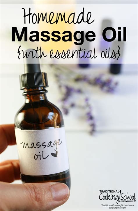 Homemade Massage Oil With Essential Oils