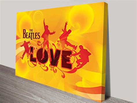 Beatles Love Album Pop Art Print on Canvas Brisbane Australia