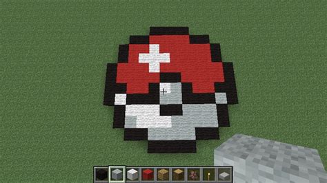 Pixel Art: Pokeball [02] | Minecraft Project