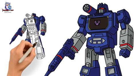 How to Draw Soundwave G1 - Transformers - YouTube