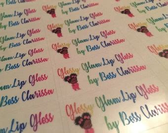 Lip gloss labels | Etsy