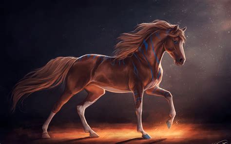 Arte digital de Caballo Fondo de pantalla 4k HD ID:4886