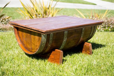 Custom Made Wine Barrel Coffee Table by By Gordon Living | CustomMade.com