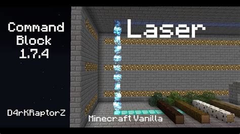 [Tuto] Laser Minecraft Vanilla Command Block 1.7.4 -D4rKRaptorZ- - YouTube