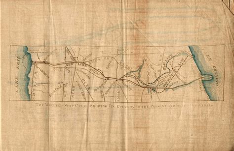 Map of the old and new Welland canal, 1914 · Welland Canal · Brock ...