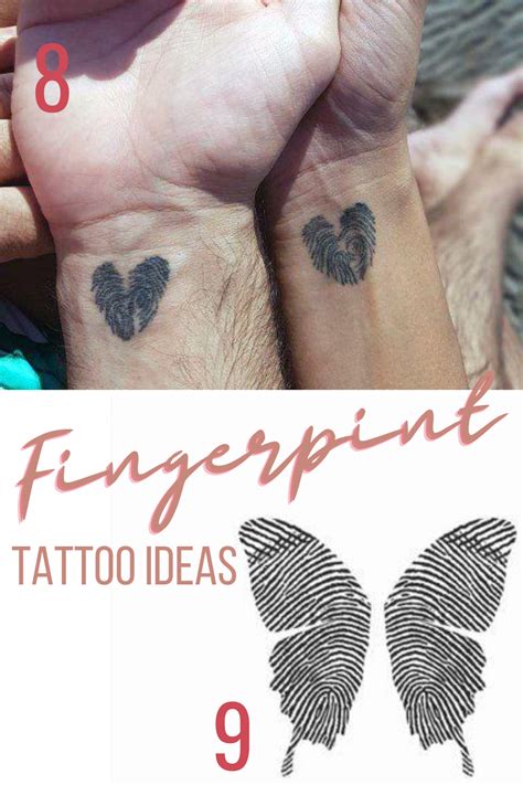 Heart Fingerprint Tattoo