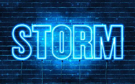 Download wallpapers Storm, 4k, wallpapers with names, Storm name, blue ...