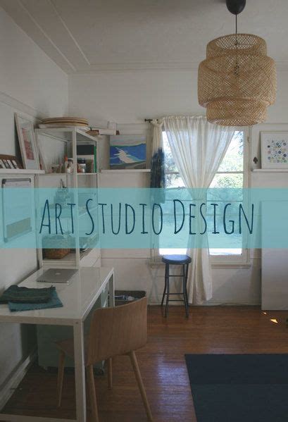 Art Studio Design and decor ideas for shelving, desk and chairs #artstudio | Art studio design ...