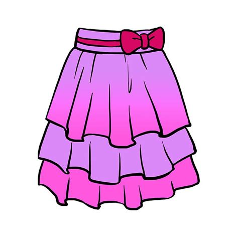 How To Draw A Skirt Really Easy Drawing Tutorial Kler - vrogue.co