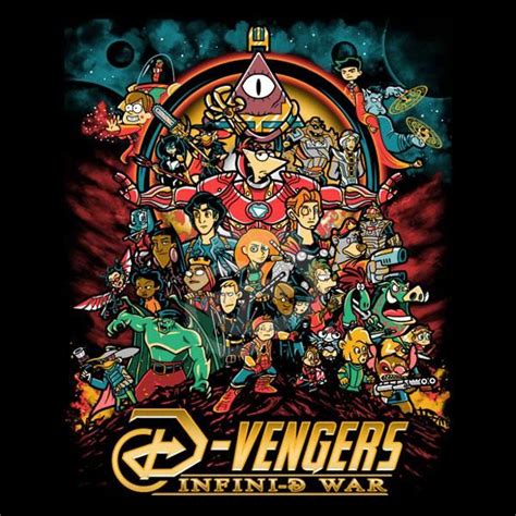 From Darkwing Duck to Gravity Falls - your childhood cartoons as Avengers in Infinity War poster ...