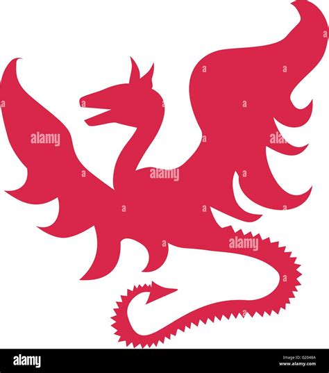 Dragon silhouette hi-res stock photography and images - Alamy