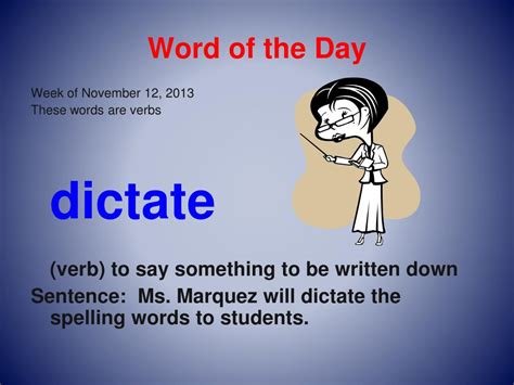 PPT - Word of the Day PowerPoint Presentation, free download - ID:5482333