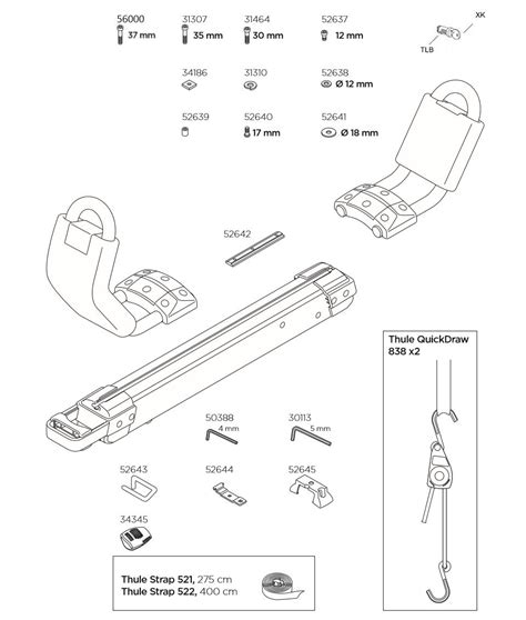 Spare Parts for : Thule Hullavator Pro 898