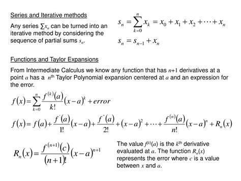 PPT - Taylor Series & Error PowerPoint Presentation, free download - ID:3119593