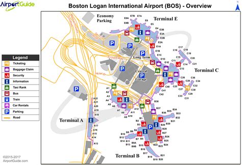 Logan International Airport Map - Terminal Map