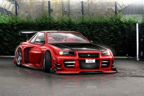 Nissan Skyline GTR Tuned, red, tuned, nissan, skyline, gtr, HD wallpaper | Peakpx