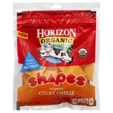 Horizon Organic Cheese, Organic, Shapes, Colby | Publix Super Markets