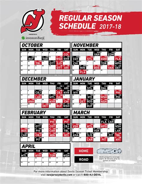 Nj Devils Game Schedule And Tickets