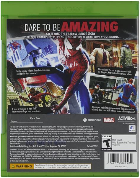 The amazing spider man 2 game xbox one - sclubmusli