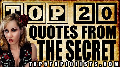 Top 20 Quotes From The Secret - Top5Top10Lists