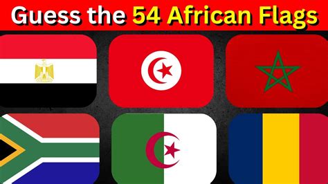 Guess The 54 African Flags in 3 Seconds (Flag Quiz) - YouTube