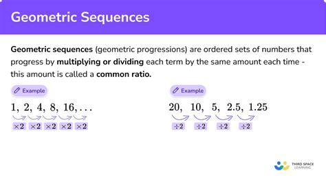 Geometric Sequences - GCSE Maths - Steps & Examples