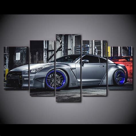 Nissan Gtr R35 3 – Automative 5 Panel Canvas Art Wall Decor – Canvas Storm