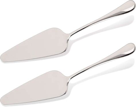 Pie Cake Server Silver KSENDALO 2-Pack Stainless Steel Pie Cake Spatula ...